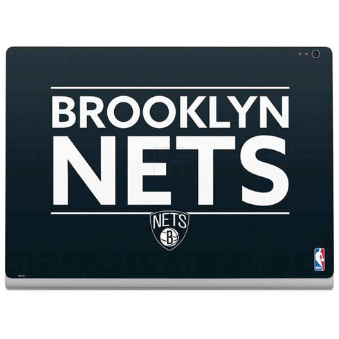 NBA Brooklyn Nets Standard - Black Surface Book 2 15in Skin